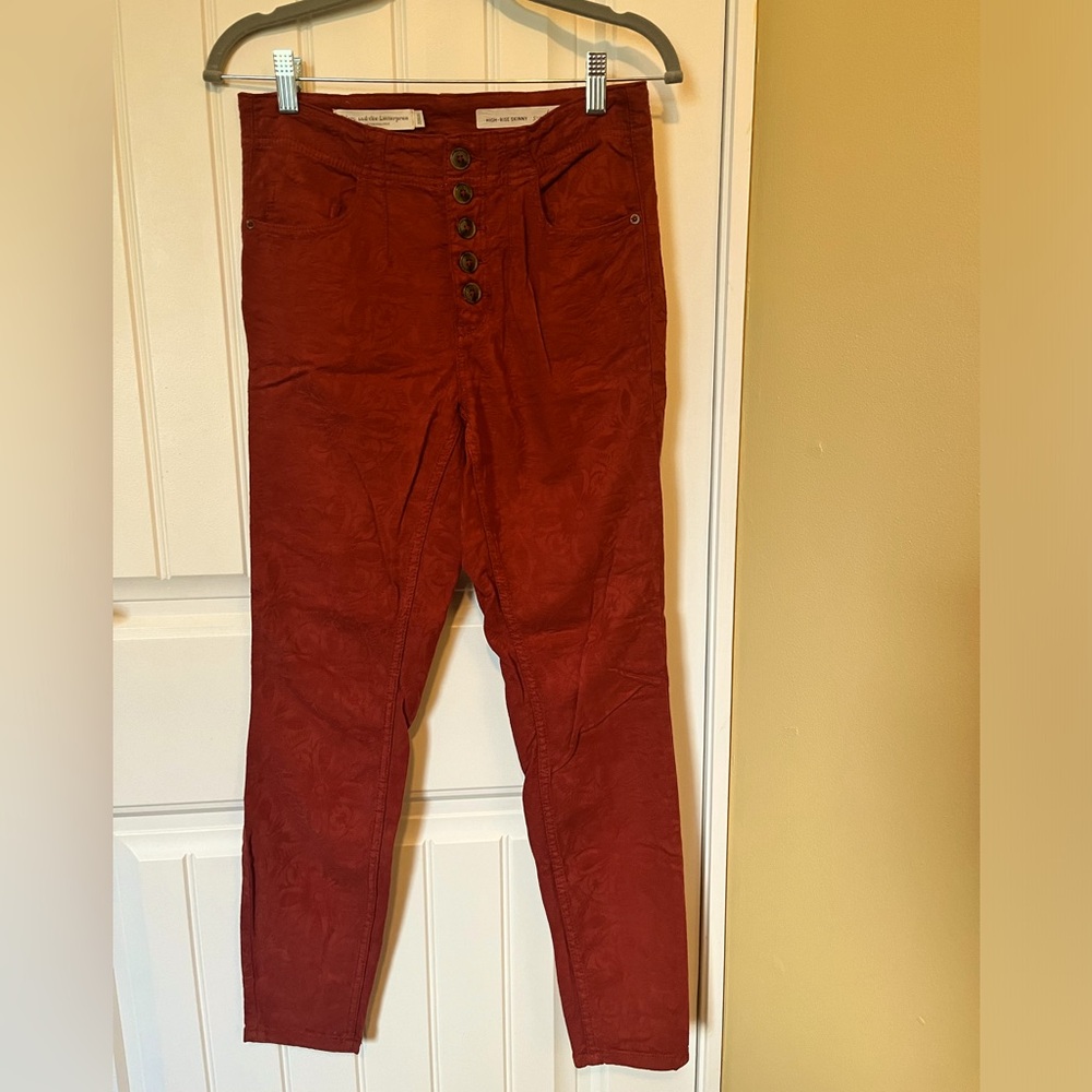 Pilcro the Letterpress High Rise Skinny Pants